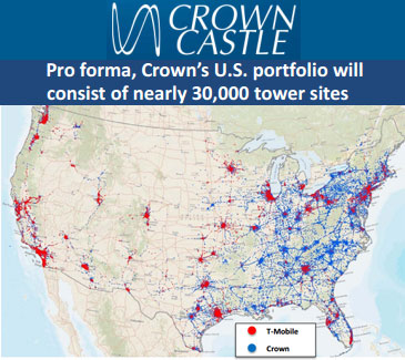 Crown Castle to Acquire 7,200 Towers from T-Mobile USA for $2.4 Billion