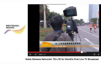 China Mobile Transmits 1st Live TV broadcast via TD-LTE
