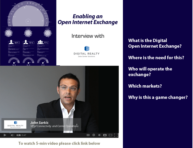Digital Realty to Host Open Internet Exchanges