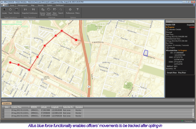 Polaris Wireless Trials Police Force Tracking Application
