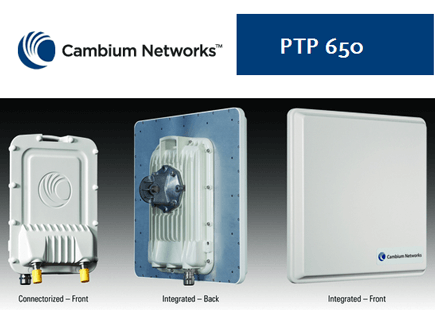 Cambium’s PTP 650 Radio Hits 450 Mbps in Sub 6 GHz Spectrum Bands