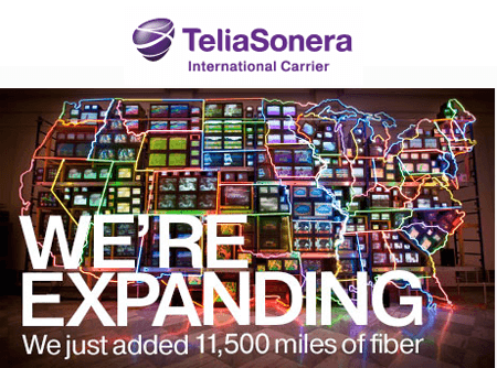 TeliaSonera International Carrier Expands its North American Network