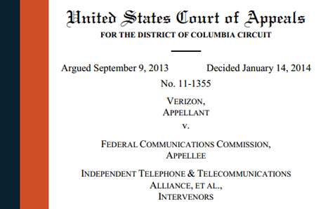 U.S. Court of Appeals Rejects FCC’s Open Internet Rules