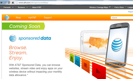 AT&T’s Sponsored Data Follows 1-800 Free Calling Model