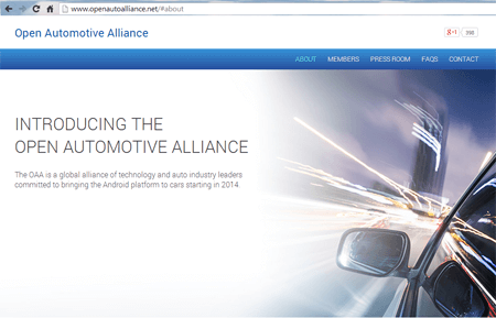 Open Automotive Alliance Brings Android to Cars