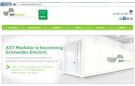 Schneider Electric to Acquire AST Modular for Prefab Data Center Modules
