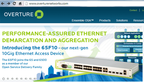 Overture Releases 10 Gigabit Ethernet Access Device (EAD)