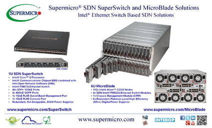 Supermicro Shows Intel-based SDN Superswitch and MicroBlade Microserver