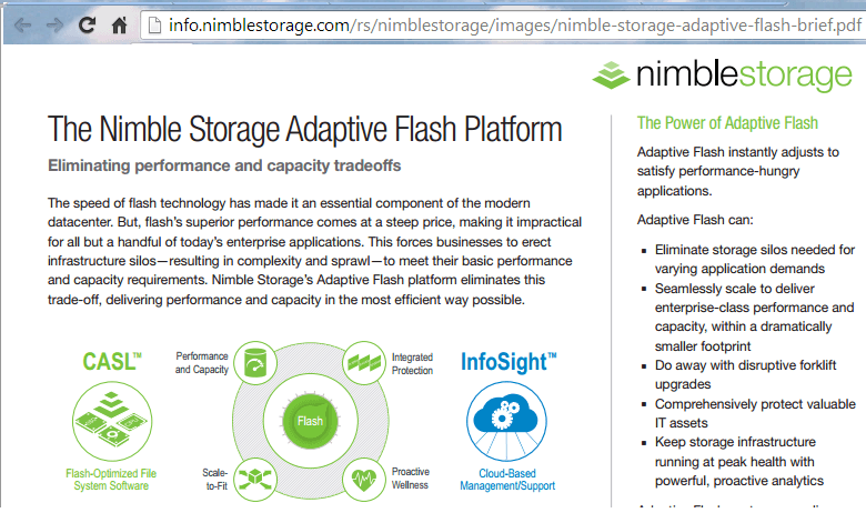 Nimble Storage’s News Flash Array Scales to 64 TB