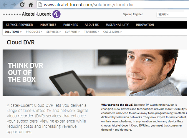 Telefónica’s Movistar Pay TV Service Launches Cloud DVR with ALU
