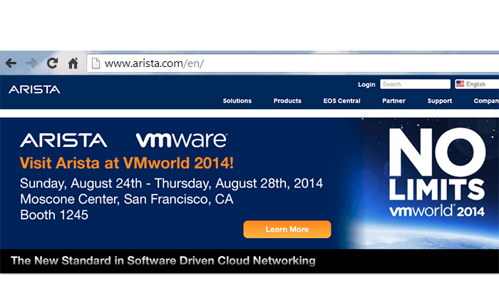 Arista and VMware Expand Partnership