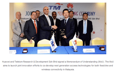 Huawei Inks Partnership with Telekom Malaysia