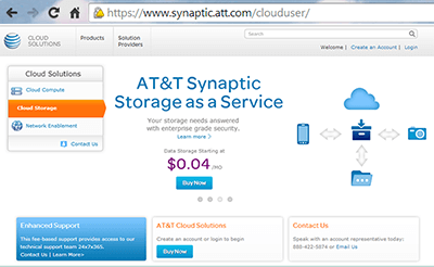 AT&T Launches Cloud Storage for U.S. Government