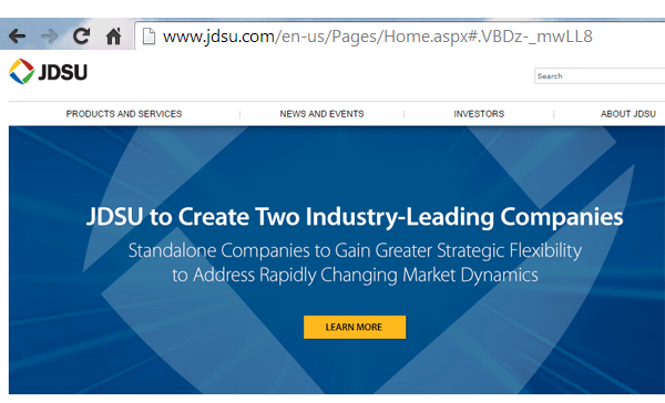 JDSU to Split in Two: Optics and Network Enablement