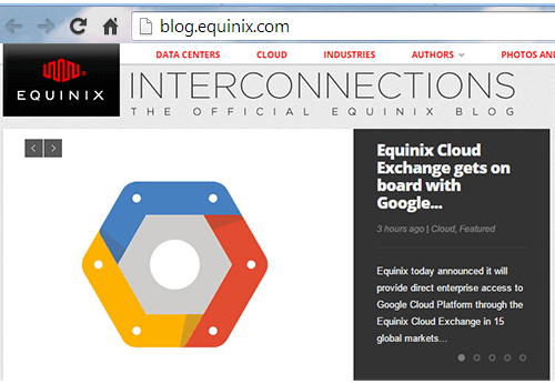 Equinix Cloud Exchange Delivers Direct Access to Google Cloud