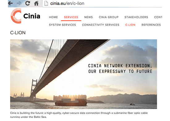Cinia Plans Terabit-class Cable from Finland to Germany with ALU