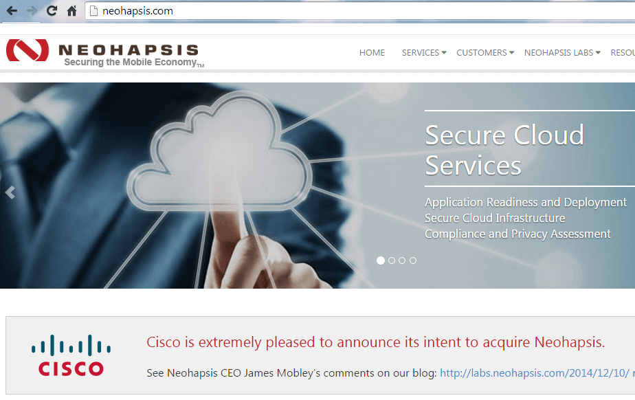 Cisco to Acquire Neohapsis for Security AdvisoryService