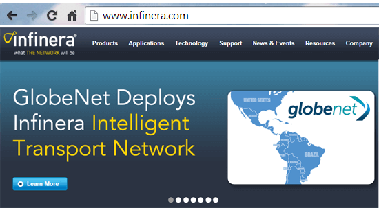 GlobeNet Deploys Infinera on US Terrestrial Network