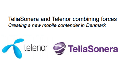 Telenor and TeliaSonera Plan JV in Denmark