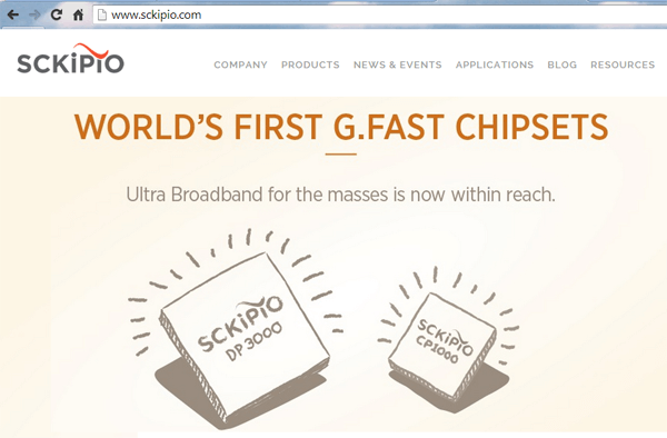 Sckipio’s G.fast Hits 500 Mbps at 200m