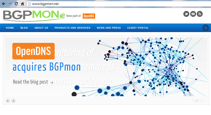 OpenDNS Acquires BGPmon, Extending its Network Monitoring Services