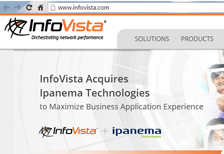 InfoVista Acquire Ipanema for WAN Optimization