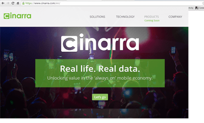 Cinarra Raises $20 Million for Deep Mobile Data + Advertising