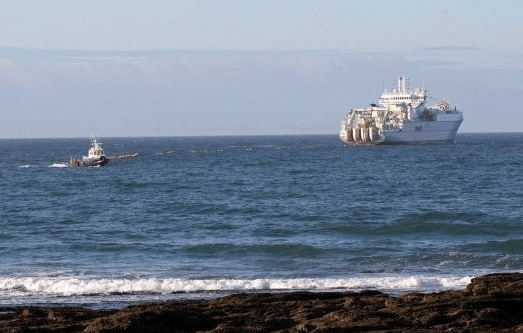Hibernia Express Transatlantic Cable Reaches Ireland
