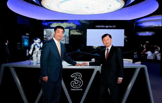 3 Hong Kong Tests FDD+TDD and 4.5G with Huawei