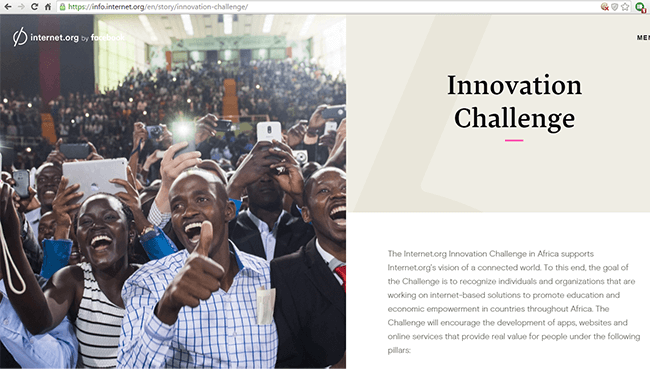 Facebook Launches Innovation Challenge for Africa