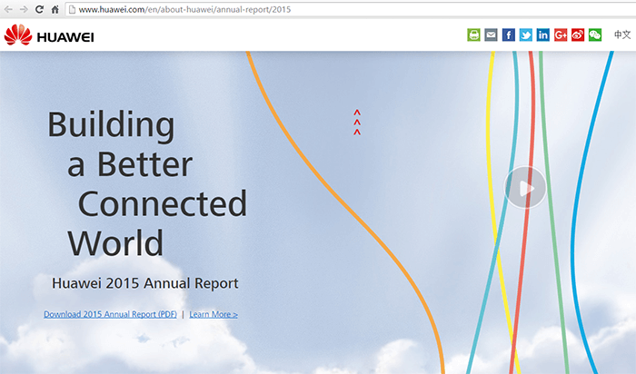 Big 2015 Numbers for Huawei – Revenue of US$60.8 Billion, up 37%