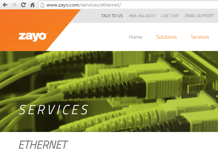 Zayo Launches Flex Ethernet Service