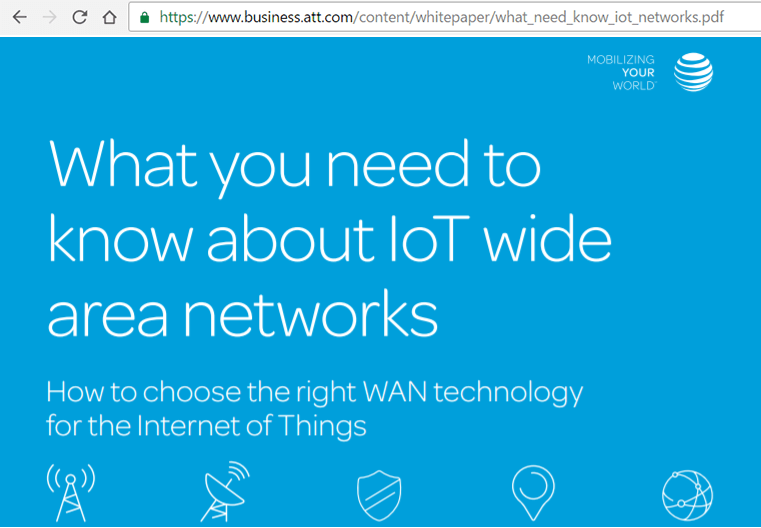 AT&T Activates First LTE-M Commercial Site