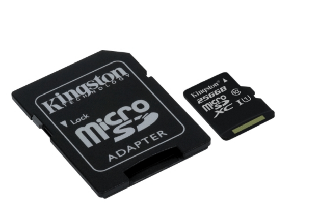 Kingston Adds 256 GB microSDHC Card