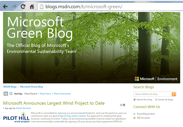 Microsoft Contracts 237 Megawatts of Wind Energy