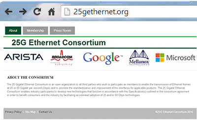 25 Gigabit Ethernet Consortium Completes 25G/50G Plugfest