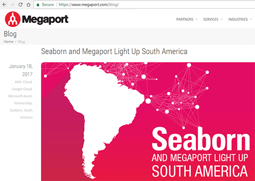 Megaport Teams with Seaborn Cable for South America Coverage