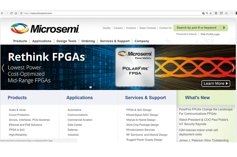 Microsemi Unveils low power FPGA with 12.7 Gbps SerDes