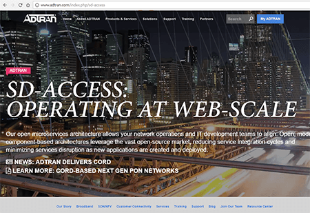 ADTRAN to Develop SD-Access for 5G Networks