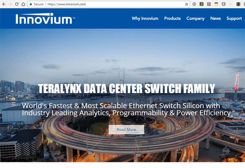 Innovium Unveils 12.8Tbps Data Center Switching Silicon