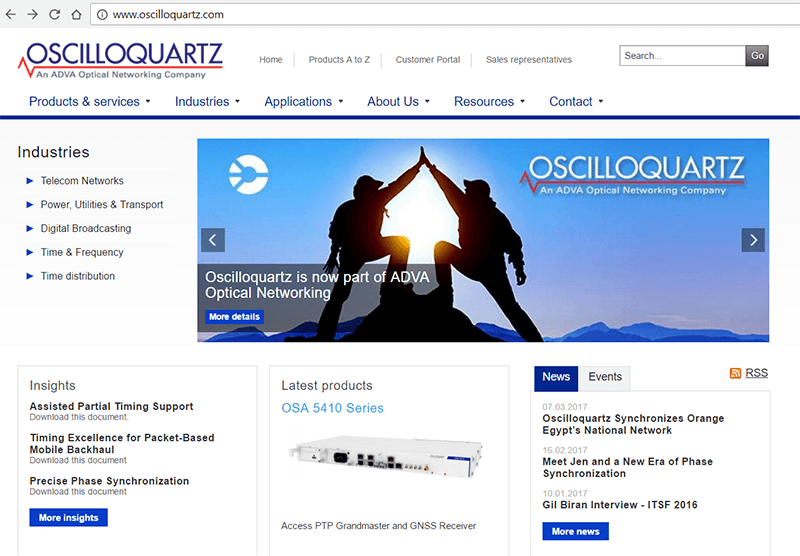 Orange Egypt selects Oscilloquartz Synchronisation for LTE Roll-out