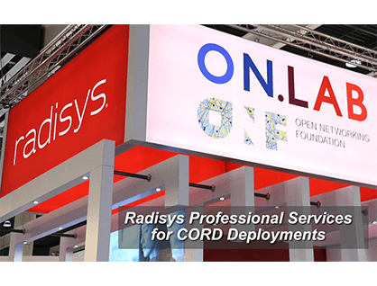 Radisys Professional Services for CORD Deployments