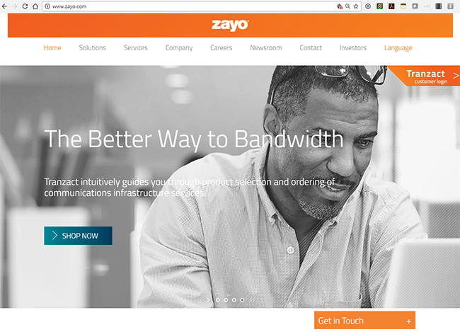 Zayo provides multiple 100G wavelengths for U.S. colocation provider