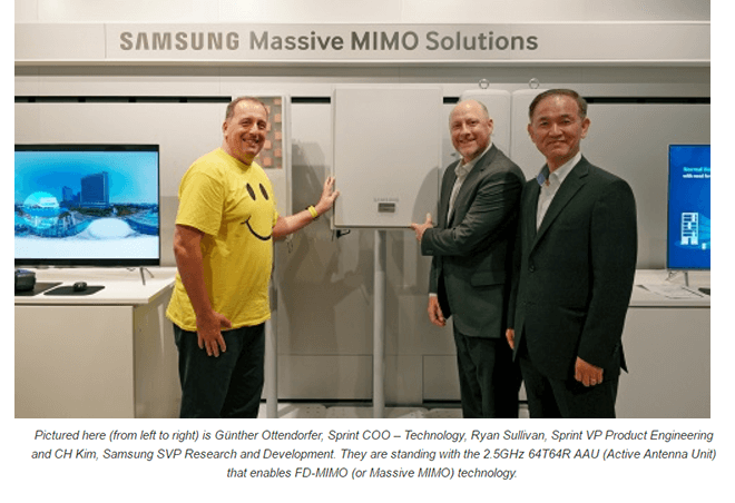 Sprint and Samsung test massive MIMO on 2.5 GHz