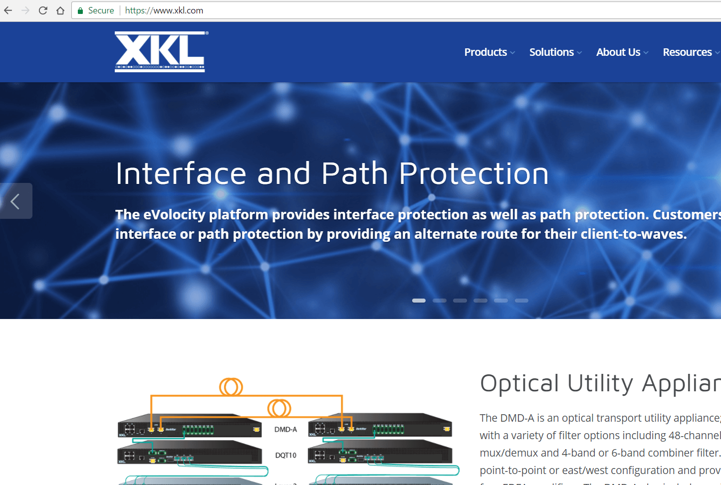 XKL enables connectivity to DWDM with eVolocity platform
