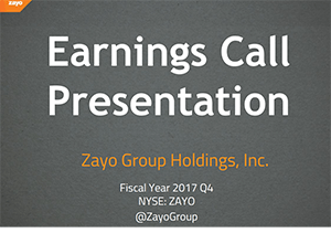 Zayo tops $636m in revenue but misses expectations