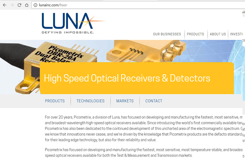 Luna sells optical receivers business to MACOM for $29.5m