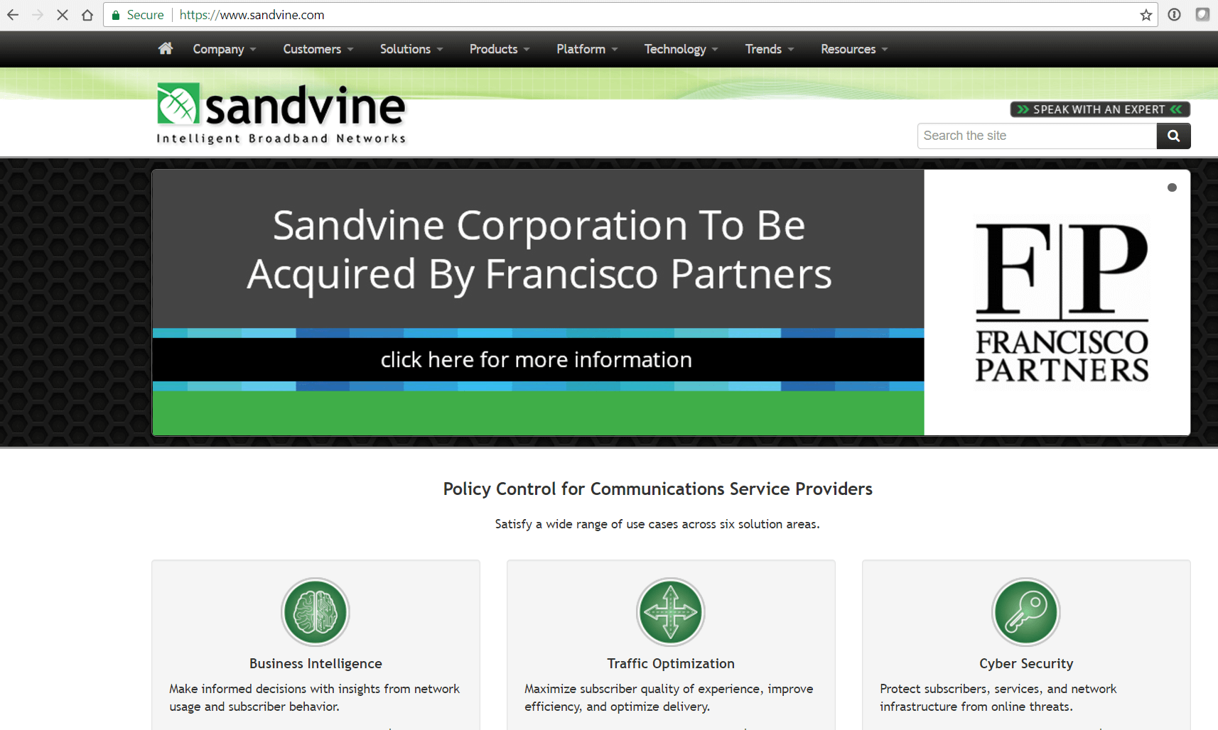 Two long-term rivals in network policy control reach a merger agreement