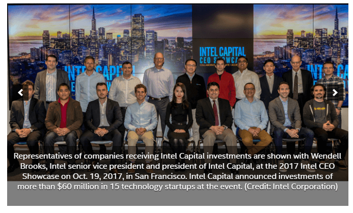 Intel Capital invests $60M in 15 start-ups