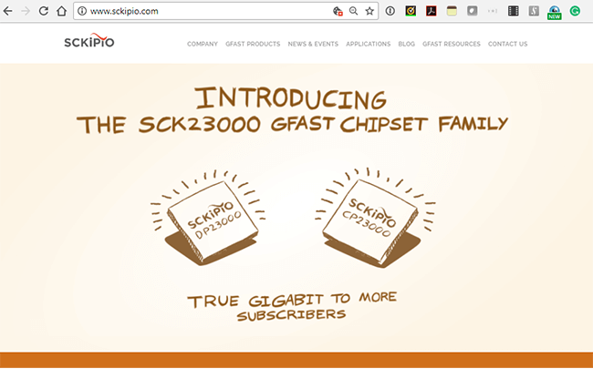 Sckipio hits 4 Gbps aggregate with G.fast